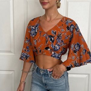 Orange Crop Top